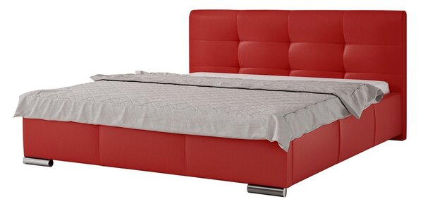 Mirjan24 Posteľ Landron, Rozmer postele: 140x200, Dostupné poťahy: ekokoža Soft 011 (čierna) 5902928367768
