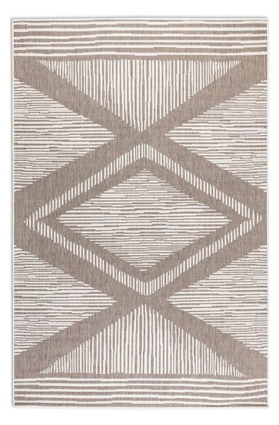 Krémovo-hnedý vonkajší koberec 80x150 cm Gemini – Elle Decoration