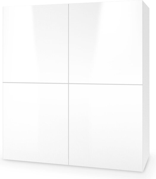 Halmar Komoda Livo KM-100 - biela / biely lesk