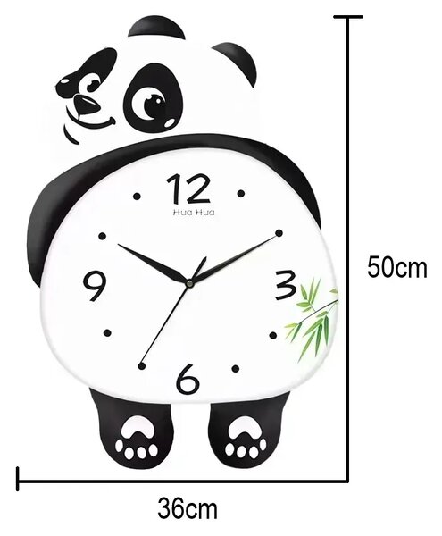 Pandatime™ Tanečná Panda Led Nástenné Hodiny