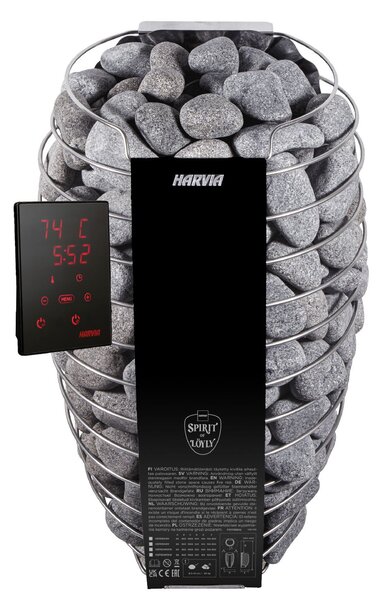 Harvia Spirit SP60XW 6,0 kW WiFi čierne Černá