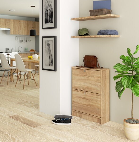 Ak furniture Skrinka na topánky Neroz 60 cm dub sonoma