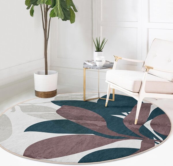 Prateľný okrúhly koberec vhodný pre robotické vysávače ø 100 cm Comfort – Mila Home