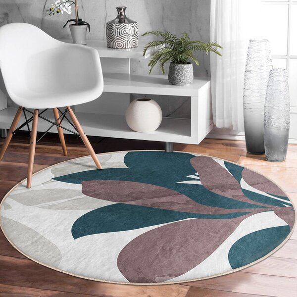 Prateľný okrúhly koberec vhodný pre robotické vysávače ø 100 cm Comfort – Mila Home