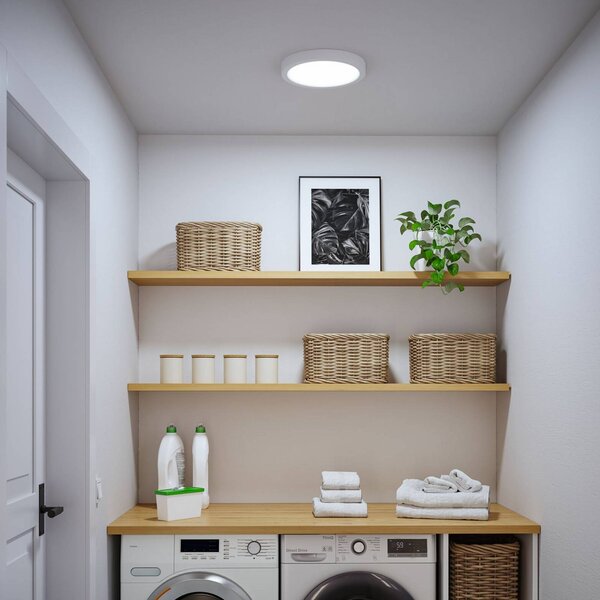 Paulmann Stropné LED svetlo Abia 2, Ø 30 cm, biele,, Biela / opálová, Obývacia izba / jedáleň, Plast, Moderný, Závesné svietidlo