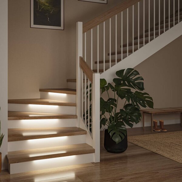 Paulmann LED pásik – predĺženie MaxLED Stair 3 x 50 cm 2 700 K, Biela / opálová, Chodba, Meď