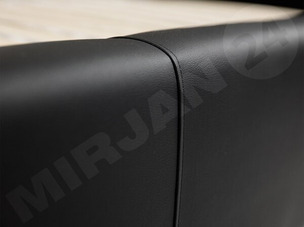 Mirjan24 Kontinentálna posteľ Enoa, Rozmer postele: 140x200, Dostupné poťahy: ekokoža Soft 011 (čierna) 5902928178821