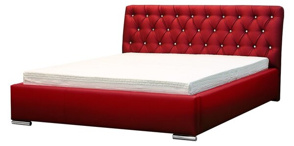 Mirjan24 Kontinentálna posteľ Enoa, Rozmer postele: 140x200, Dostupné poťahy: ekokoža Soft 011 (čierna) 5902928178821