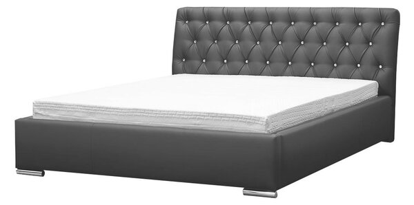 Mirjan24 Kontinentálna posteľ Enoa, Rozmer postele: 140x200, Dostupné poťahy: ekokoža Soft 011 (čierna) 5902928178821