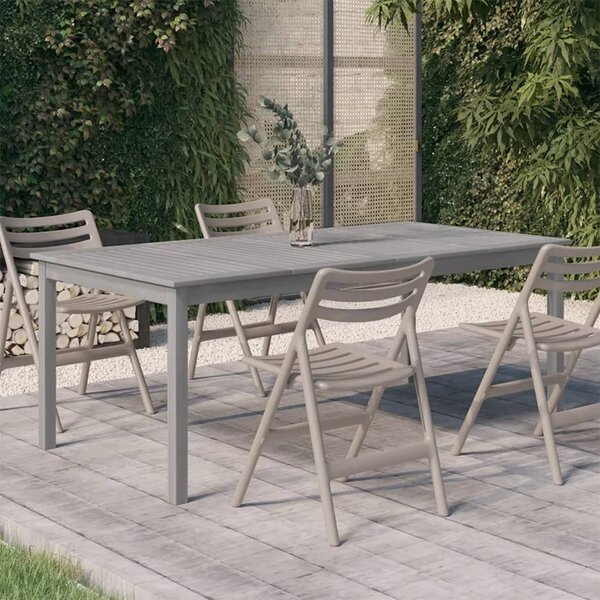 Maison Exclusive - Záhradný stôl sivý 200x100x75 cm masívne akáciové drevo
