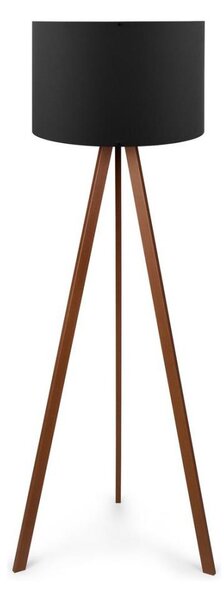 Stojacia lampa AYD 1xE27/60W/230V čierna/hnedá