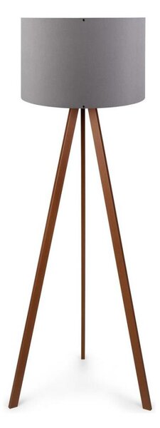 Stojacia lampa AYD 1xE27/60W/230V šedá/hnedá
