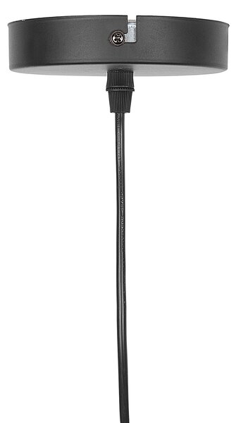 Závesná lampa strieborná farba kovové svetlo zvonové tienidlo v drevenom prevedení pracovné osvetlenie moderné