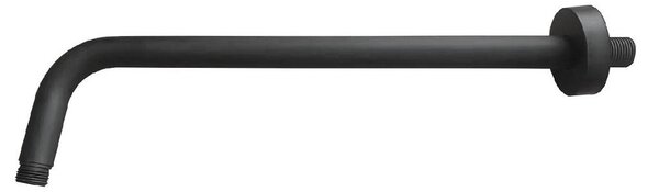 Sprchové rameno nástenné ROUND MATT BLACK - dĺžka 400mm