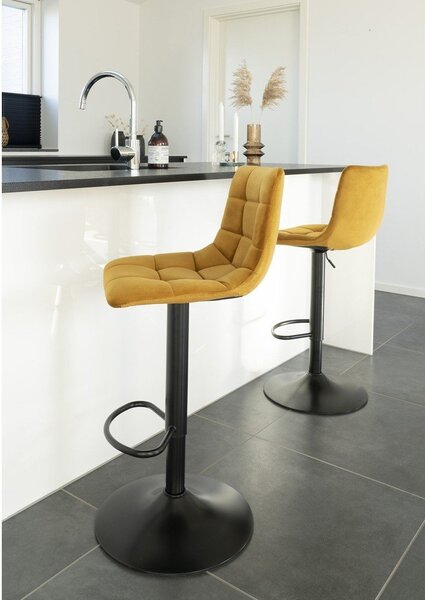 Žlté barové stoličky v súprave 2 ks 88 cm Middelfart – House Nordic