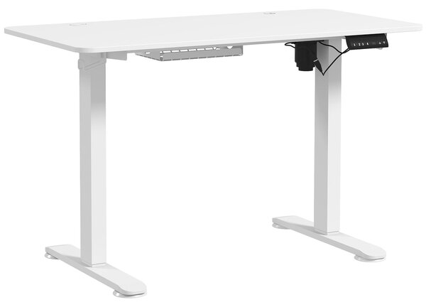 Vinsetto Elektricky výškovo nastaviteľný písací stôl 120 x 60 cm, počítačový stôl, biely