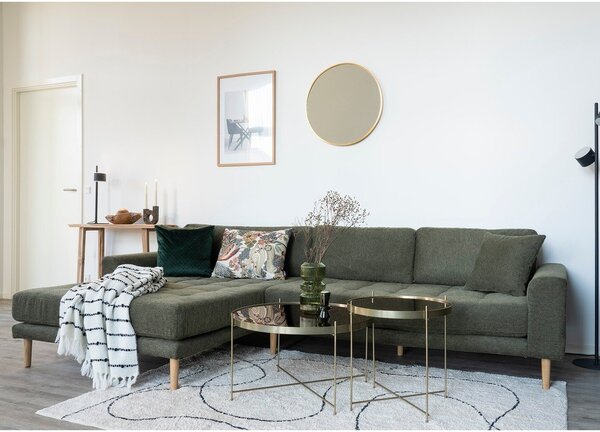 Okrúhly konferenčný stolík v zlatej farbe ø 48 cm Venezia - House Nordic