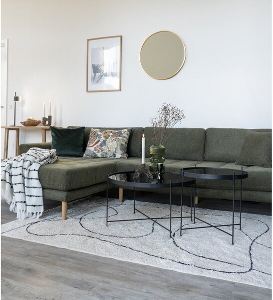 Čierny okrúhly konferenčný stolík ø 70 cm Venezia - House Nordic