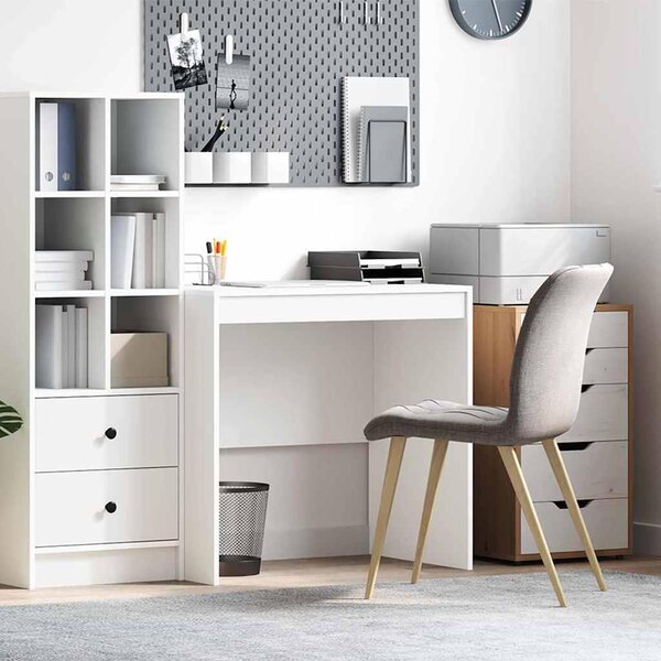 Maison Exclusive - Biely písací stôl 80 x 50 x 76 cm