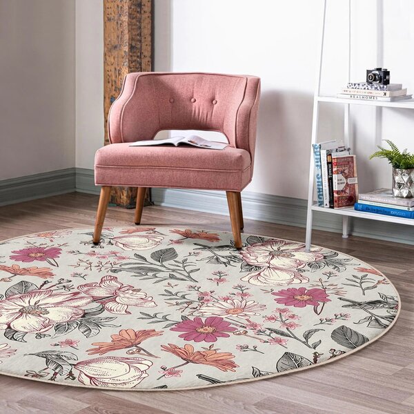 Prateľný okrúhly koberec vhodný pre robotické vysávače ø 120 cm Comfort – Mila Home