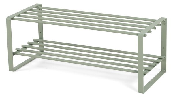 Sivozelená kovová skrinka na topánky 70x29x27 cm Rex – Spinder Design
