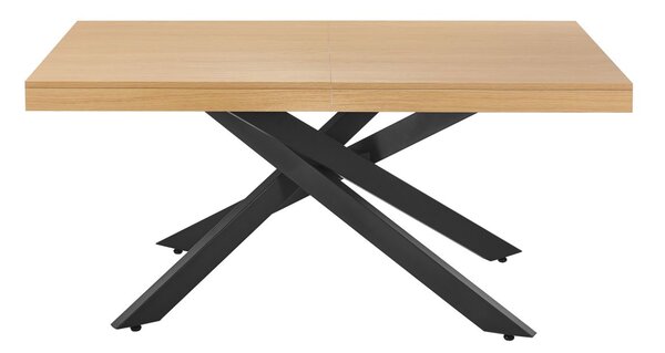 Dekorstudio Rozkladací jedálenský stôl EXTENSA 160x90cm - dub natural s čiernou