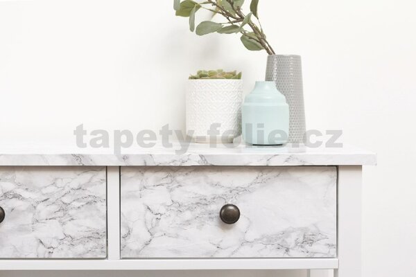 Samolepiace fólie Cortes mramor strieborný 67,5 cm x 15 m d-c-fix 200-8356 Samolepiace tapety 200-8356