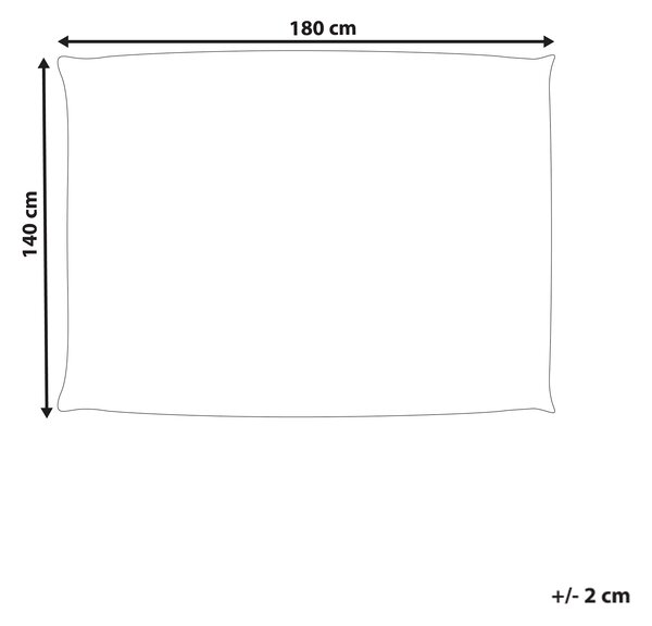 Poťah na veľký sedací vak svetlomodrý s bodkami nylonový 140 x 180 cm so zipsom a suchým zipsom