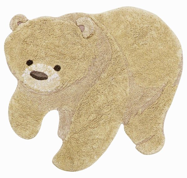 Lorena Canals, Kusový koberec Bear, 120x122, hnedá, detská izba