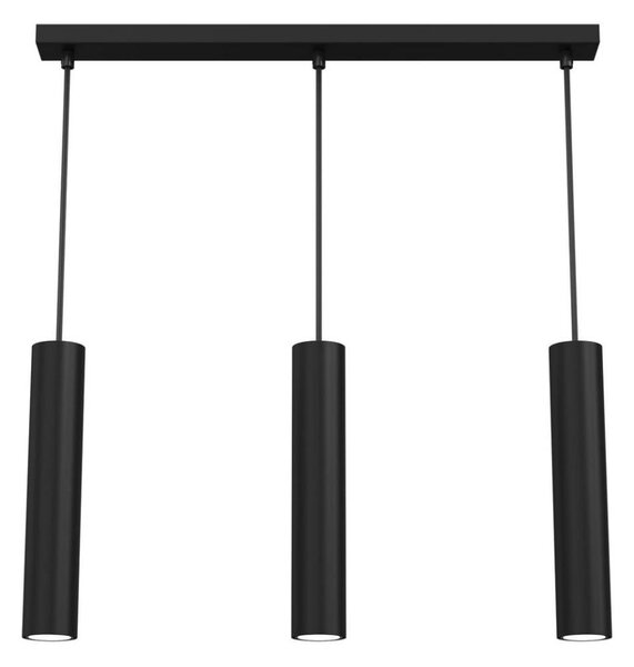 Luster na lanku RAITO 3xGU10/8W/230V čierna