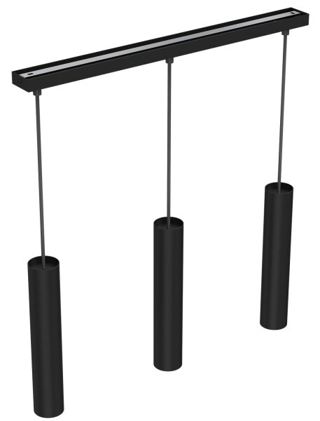 Luster na lanku RAITO 3xGU10/8W/230V čierna