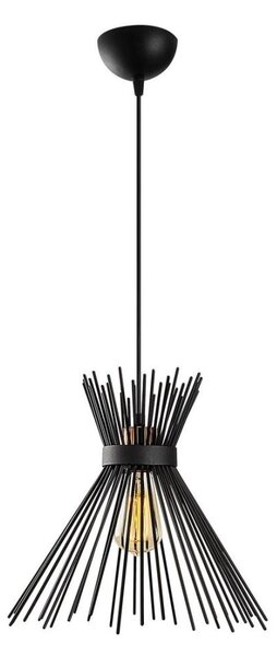 Luster na lanku KIRPI 1xE27/40W/230V čierna
