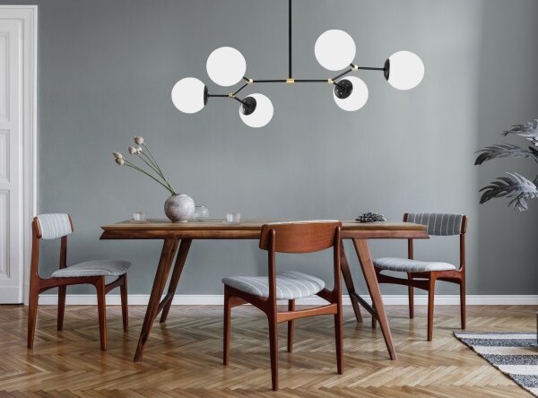 Luster na tyči DAMAR 6xE27/40W/230V