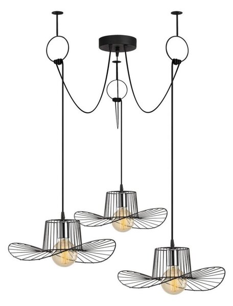 Luster na lanku TEL 3xE27/40W/230V pavúk
