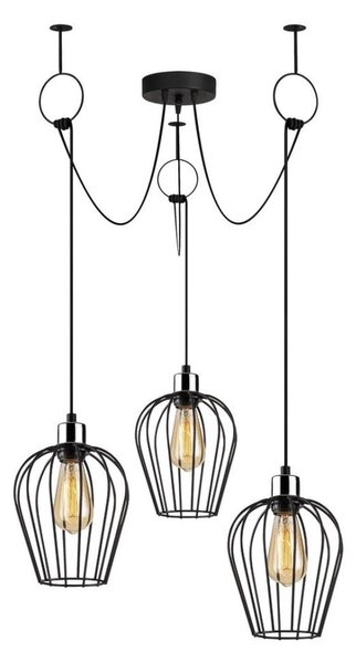 Luster na lanku TEL 3xE27/40W/230V pavúk