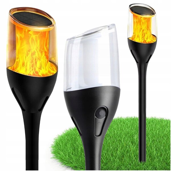 LED solárne poháňané svetlo Záhradná pochodeň Vonkajší plameň