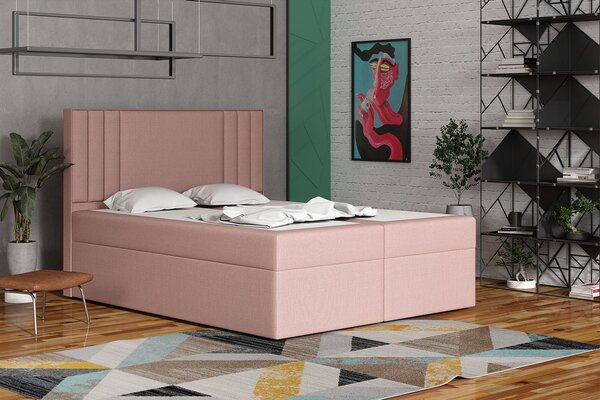 Americká posteľ 180x200 CARA - ružová 1