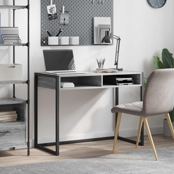 Maison Exclusive – písací stôl, sivý Imitácia dreva Sonoma, 100 x 50 x 75 cm