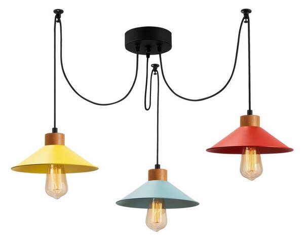 Luster na lanku MANAVGAT 3xE27/100W/230V pavúk