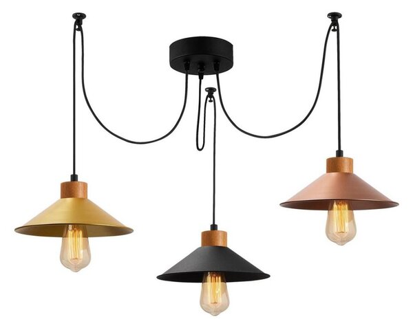 Luster na lanku MANAVGAT 3xE27/40W/230V pavúk