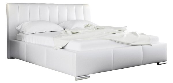 Mirjan24 Posteľ Mayoro, Rozmer postele: 140x200, Dostupné poťahy: ekokoža Soft 017 (biela) 5902928362763
