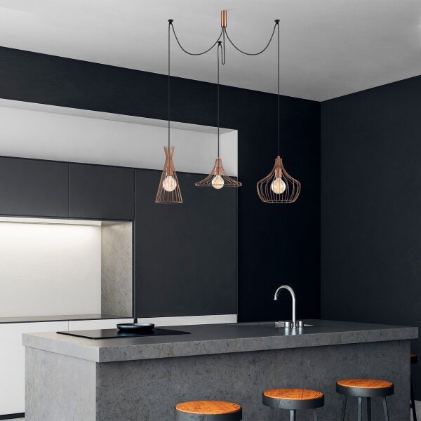 Luster na lanku MEZOPOTAMYA 3xE27/40W/230V pavúk