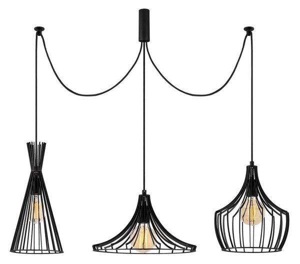 Luster na lanku MEZOPOTAMYA 3xE27/40W/230V pavúk