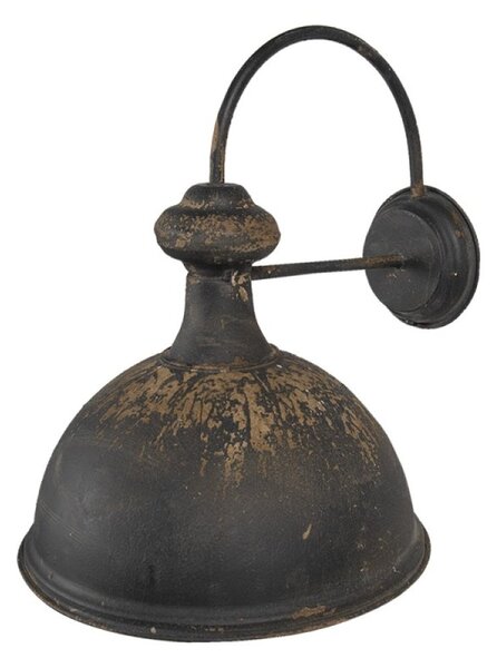 Nástenná industriálna lampa tmavá