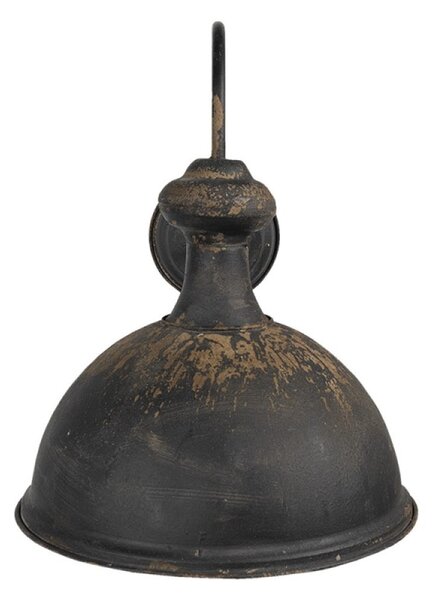 Nástenná industriálna lampa tmavá