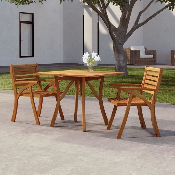 Maison Exclusive - Záhradný stôl 85x85x75 cm Masívne drevo Acacia