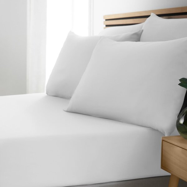 Biela napínacia plachta 90x190 cm So Soft Easy Iron – Catherine Lansfield