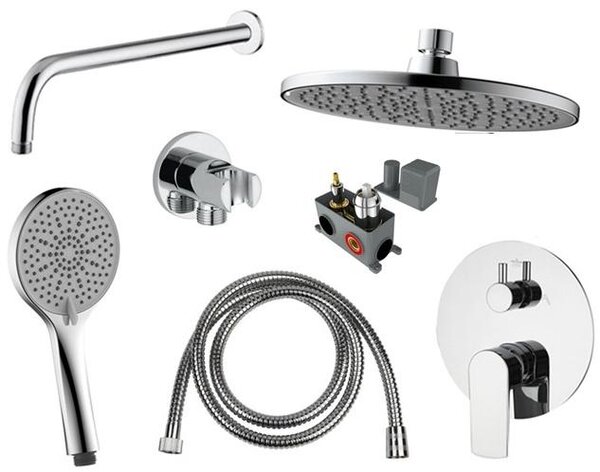 Sprchový set: podomietková batéria PORTO + sprchové príslušenstvo