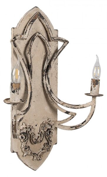Nástenná kovová vintage lampa