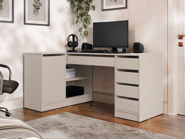 Mirjan24 Rohový PC stôl Heron, Farby: čierna 5903211508752
